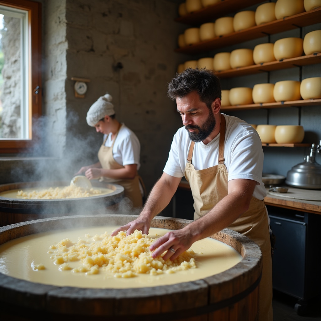 Proces de fabricare a brânzei artizanale